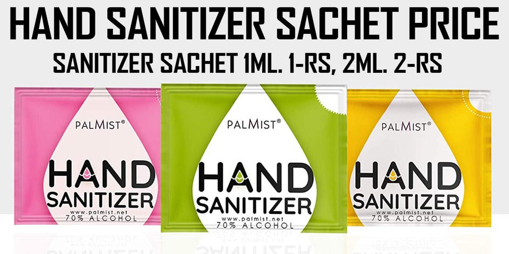 Hand Sanitizer Sachet Price | Sanitizer Sachet 1ml. 1-RS, 2ml. 2-RS