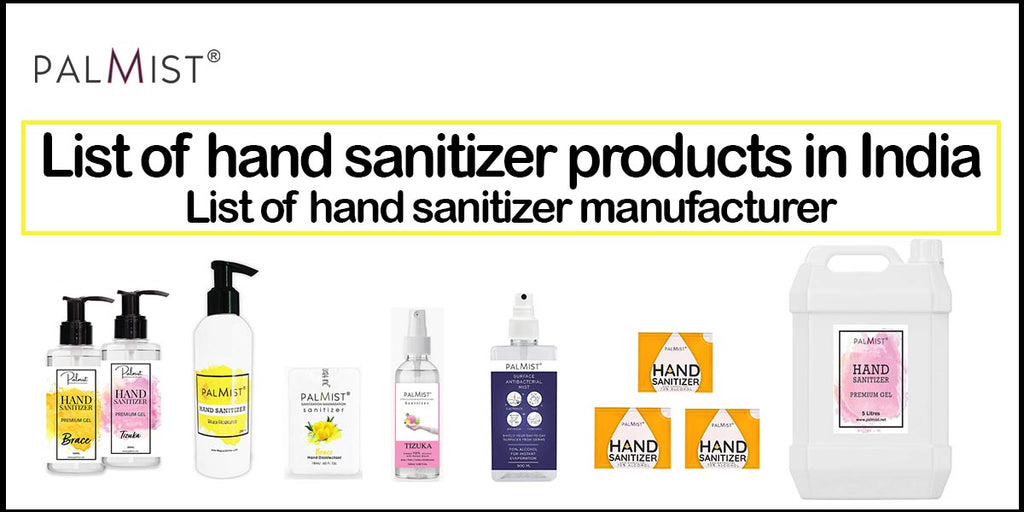 List of hand sanitizer products in India | List of hand sanitizer manufacturer