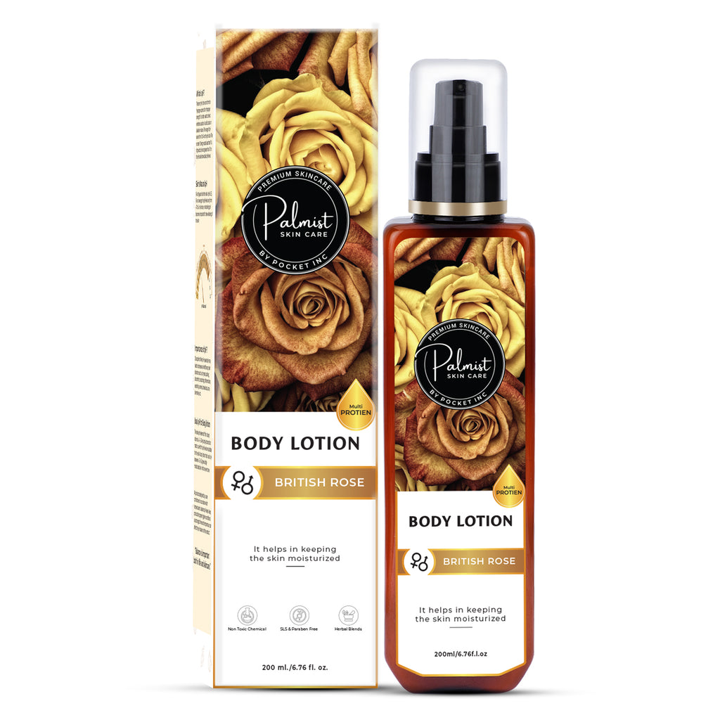 British Rose Multi Protein Body Lotion" Enriched With Damask Rose (200ml) Media 1 of 6